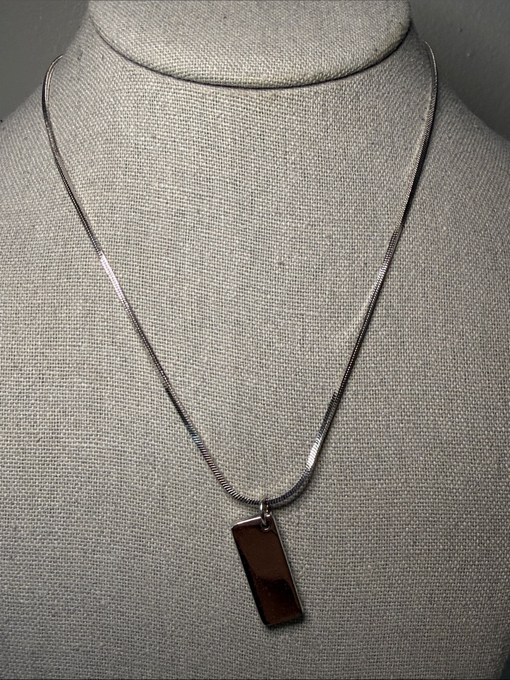 Christian Dior Oblique Trotter Silver Tone Pendant Necklace CD Charm VTG - Picture 4 of 6